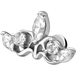 Titan Labret mit Innengewinde GOTISCHE KRONE
