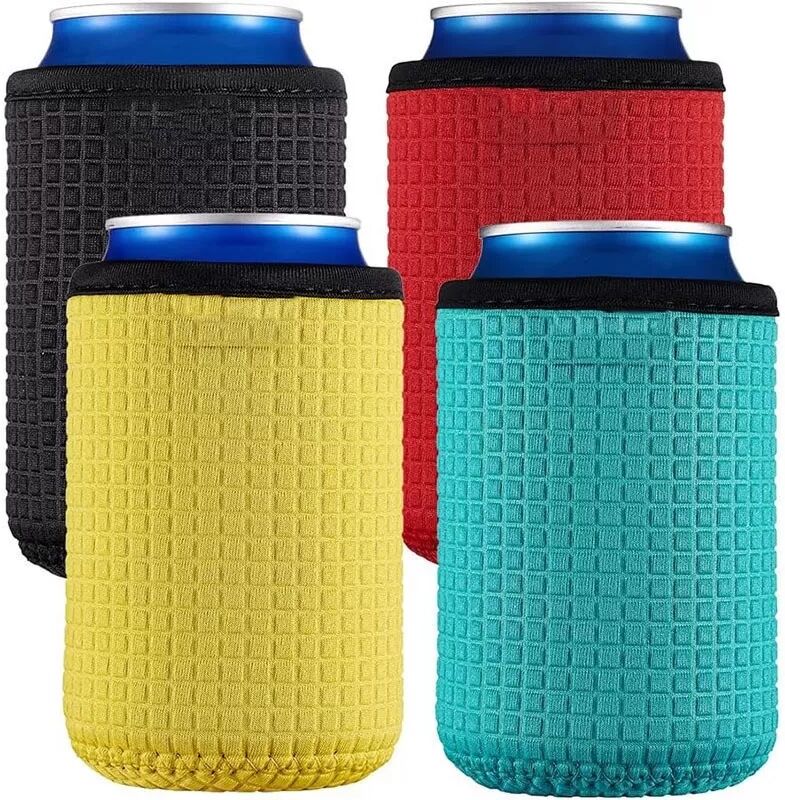 INF Lot de 4 Refroidisseurs de Canettes en Néoprène - Manchons Isolants pour Canettes de Cola/Bière 330ml