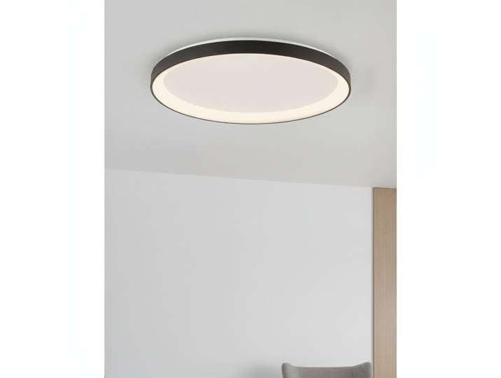 Design plafonniere Pertino Ø 38cm zwart Lyora - 110329
