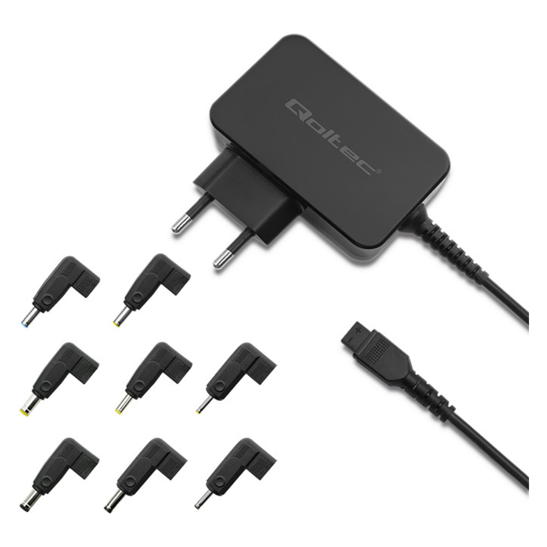 Qoltec Universelles Laptop-Netzteil 30W 8 Stecker (30 W) (51018)