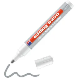edding 8900 Möbelmarker weiß 1.5 - 2.0 mm Schreibfarbe: grau