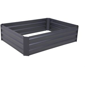 Garden-Pleasure Hochbeet Botanika, aus Stahl, 120,5 x 91 x 30cm, 310 Liter, anthrazit