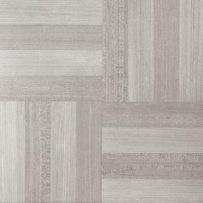 Portfolio 12x12 2.0mm Self Adhesive Vinyl Floor Tile by Achim Home Décor in Ash Grey Wood (Size 12 X 12)