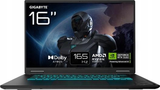 GIGABYTE GAMING A16 3TH Laptop - 16" IPS WUXGA 165Hz, AMD Ryzen 7 260, 16GB DDR5, 512GB SSD Gen4, nVIdia RTX 5050 8GB GDDR7, Free DOS