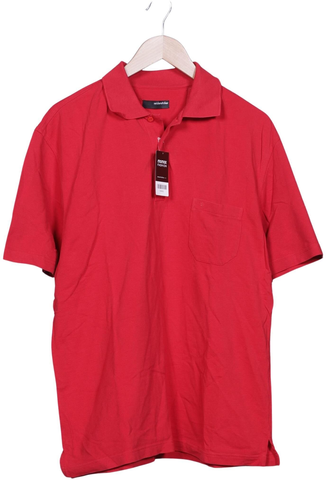 Seidensticker Herren Poloshirt, Rot, Gr. XL, Baumwolle - Second Hand
