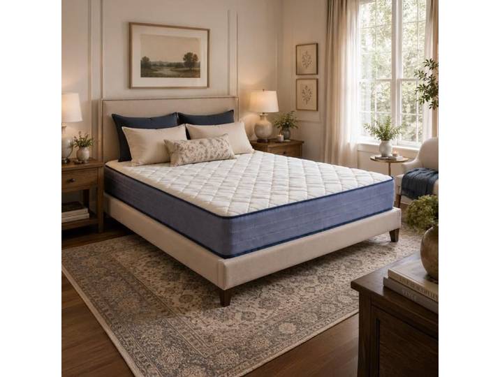 Matelas - JUANIO - Zaya - 140x190x20 cm - Mémoire de forme multicouche - Réversible ferme 7/10