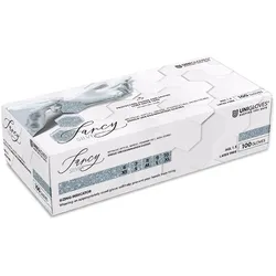 Unigloves FANCY SILVER Nitril  U.-Handschuhe Gr. XL (100 Stck.) unsteril, puderf...