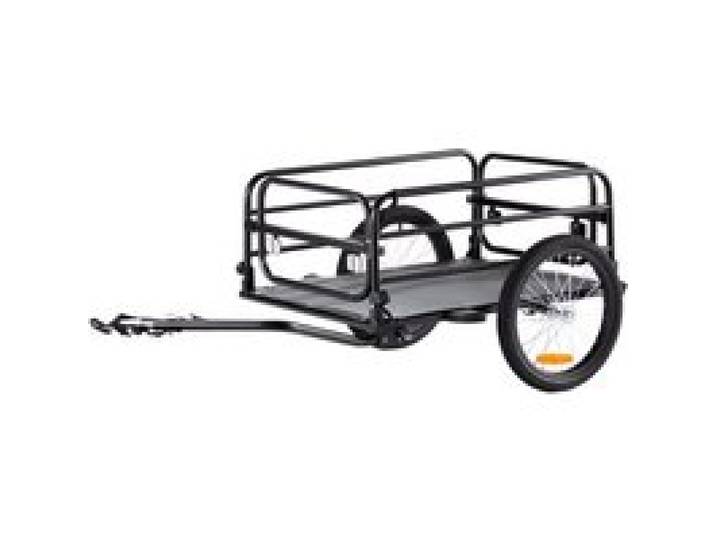 VEVOR Fahrradanhänger, 72 kg Tragkraft, robuster Fahrradwagen, kompakte Aufbewahrung und Schnellverschluss mit Universalkupplung, 40,6 cm Räder, passend für 55,9–71,1 cm große Fahrradräder