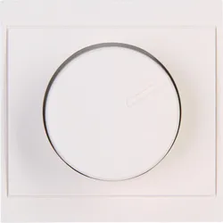Kopp 846201081 MALTA - Druck-Wechsel-Universaldimmer für Glühlampen, Halogenlampen, dimmbare LED, Farbe: weiß