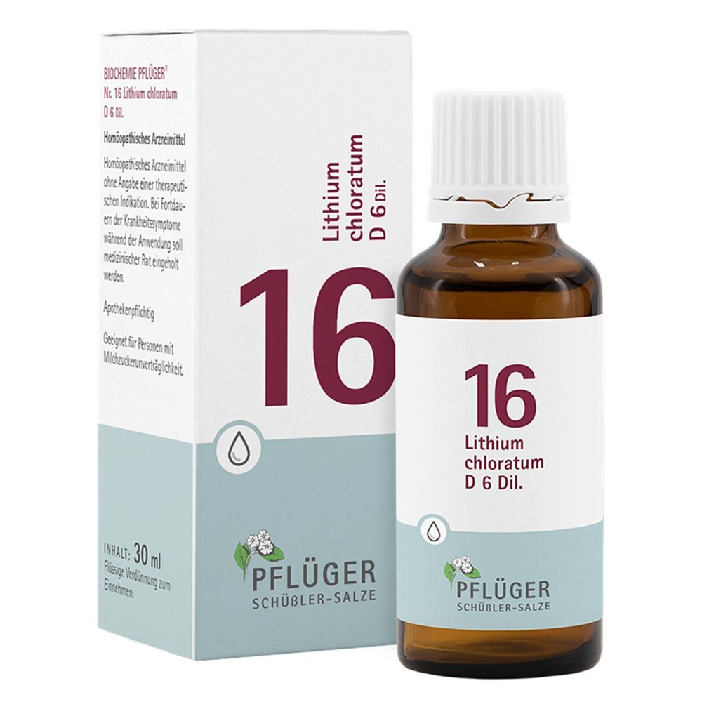Homöopathisches Laboratorium Alexander Pflüger Gmb Schüßler Biochemie Pflüger 16 Lithium chloratum D6 Tropfen 09298538