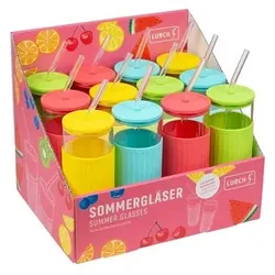 LURCH Trinkgläser Sommer 12 Stück blau