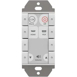 Biamp Echo 8USW (Gerätespezifische Fernbedienung), Fernbedienung, Weiss