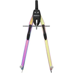 Aristo Display 6 pc. Neochrome BTS rapid adjustment compass in a plastic case, Zirkel, Mehrfarbig