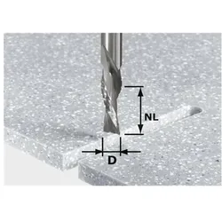 Festool, Fräser, Schrupp-Schlicht-Fräser HW Spi D12/42 LD ss S12