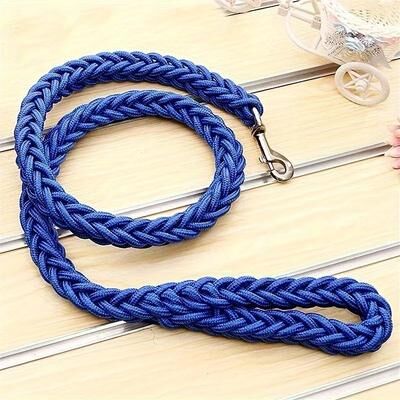 Uplift Treasures Braided Dog Leash For Training Walks blue xl