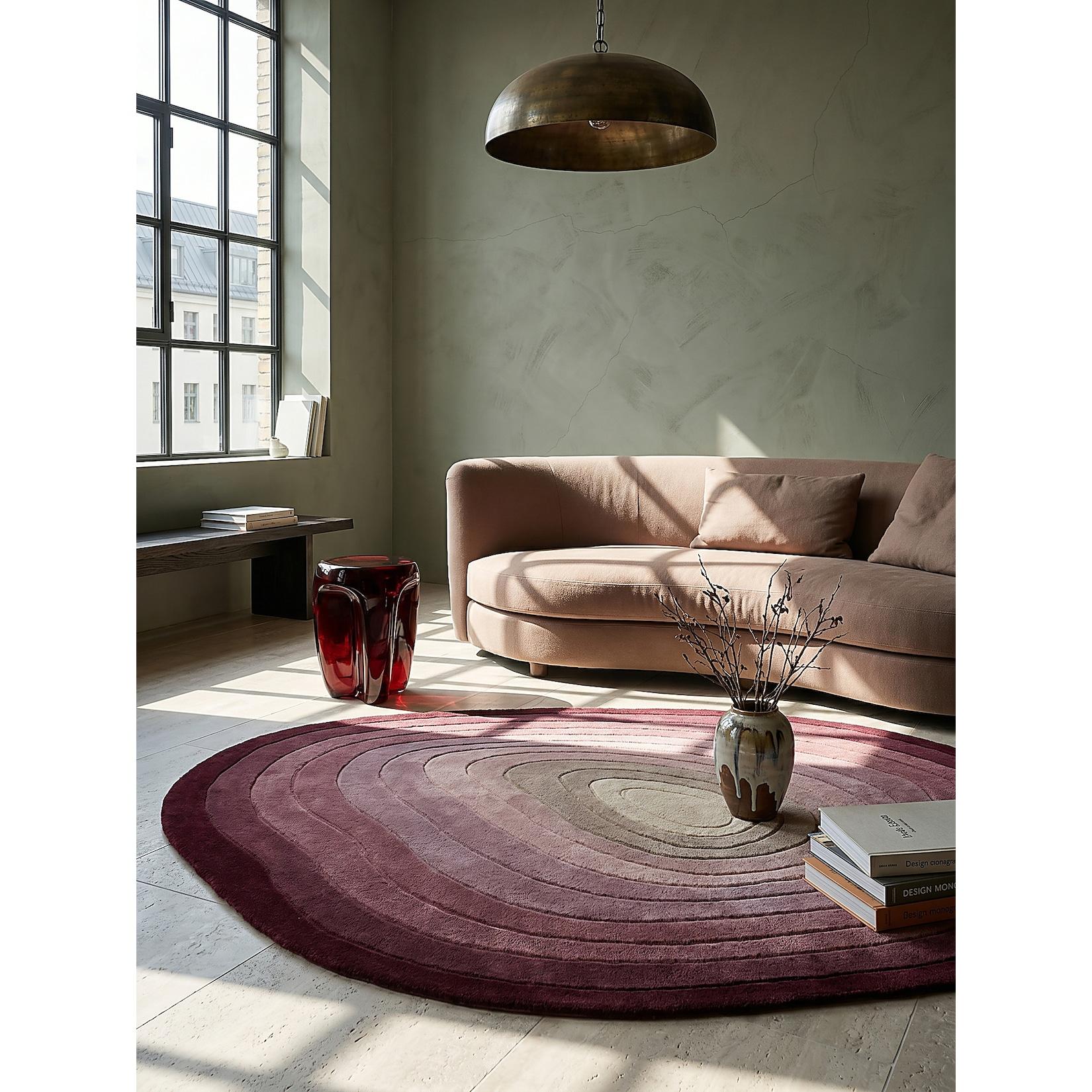 Wollteppich abstrakt Maulbeere 200 x 290 cm - PARRET Kadima Design