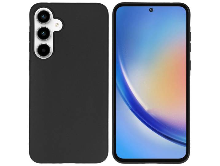 Accezz Color Backcover Samsung Galaxy A35 Telefoonhoesje Zwart