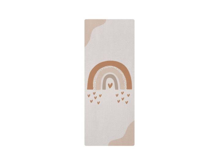 Tapis de yoga enfant animaux forêt renard vert 62x160cm