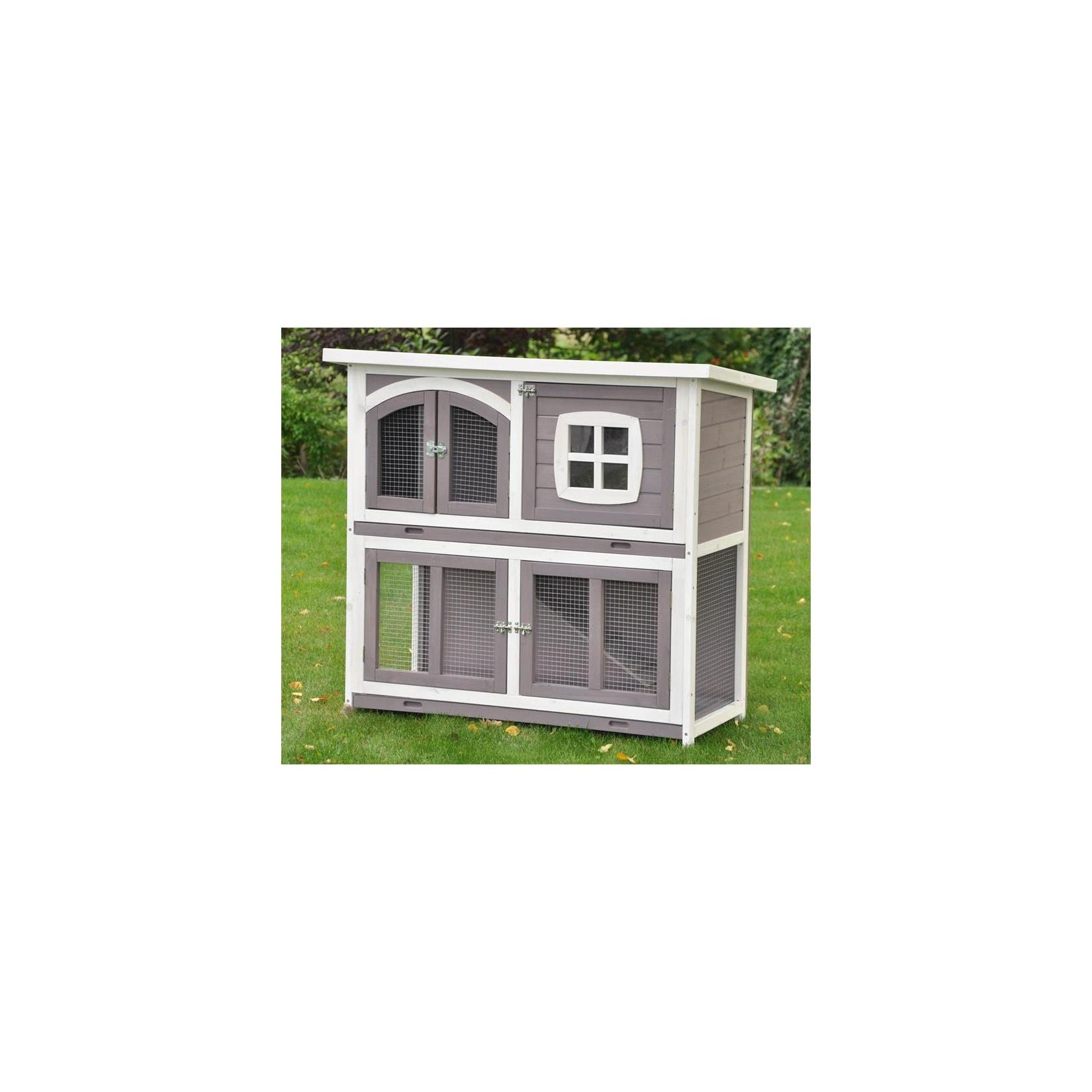 Nanook Hasenstall XL Murmel taupe / weiss