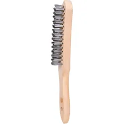 KS Tools Edelstahl Handdrahtbürste 3-reihig, 290mm - 201.2310