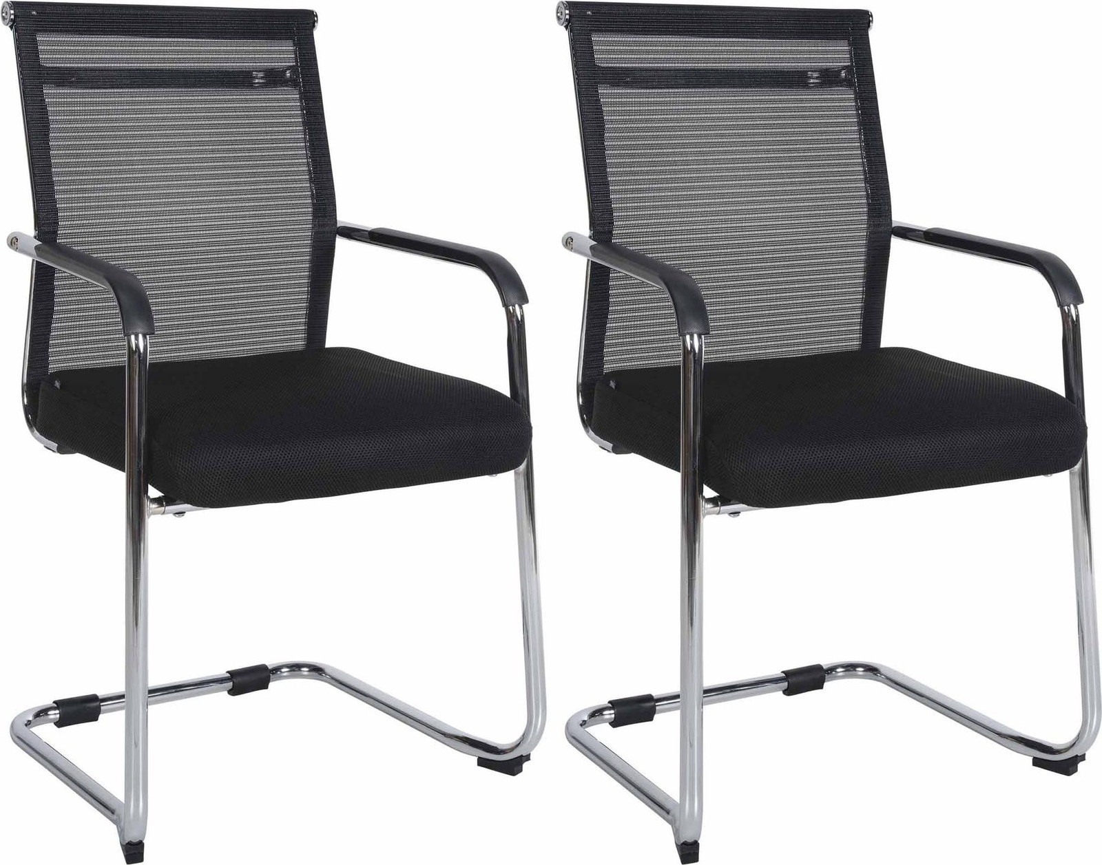 Set van 2 Denny bezoekersstoelen van CLP - zwart