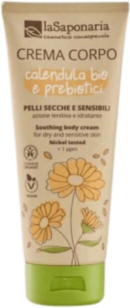 la saponaria Crema corpo pelli secche e sensibili – Calendula Bio e Prebiotici