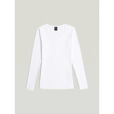 T-Shirt G-STAR "Core Eyben Slim U T-Shirt", Damen, Gr. XS, weiß, Obermaterial: 100% Baumwolle, Shirts T-Shirt