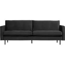Sofa Rodeo Classic 2,5 Sitzer Samt, modern, anthrazit, weiche Polsterung für 2–3 Personen