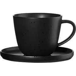 Kaffeetasse COPPA (LBH 13,50x13,50x8 cm) - schwarz - LBH 13,50x13,50x8 cm