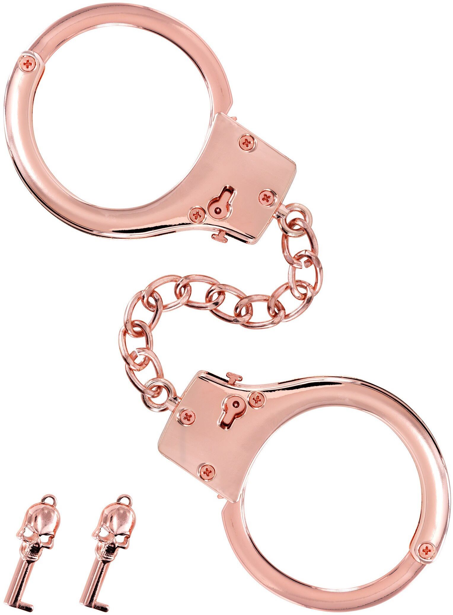 Fetish Tentation Premium Menottes Chics pour Poignets en Métal Or Rose