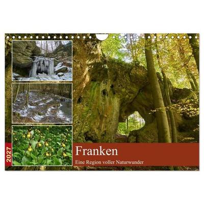 Franken - eine Region voller Naturwunder (Wandkalender 2027 DIN A4 quer), CALVENDO Monatskalender