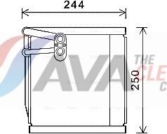 Ava Clever Choice Verdampfer, Klimaanlage Kav199 Für Kia
