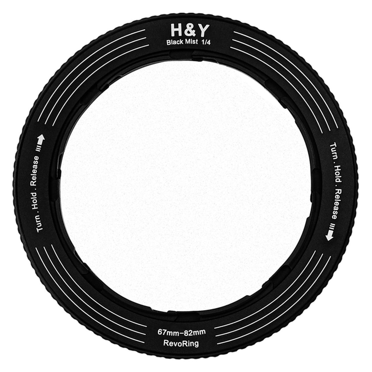 H&Y REVORING Black Promist 1/4 Filter (67-82mm) (82 mm, Black Mist Filter) (2006846110)