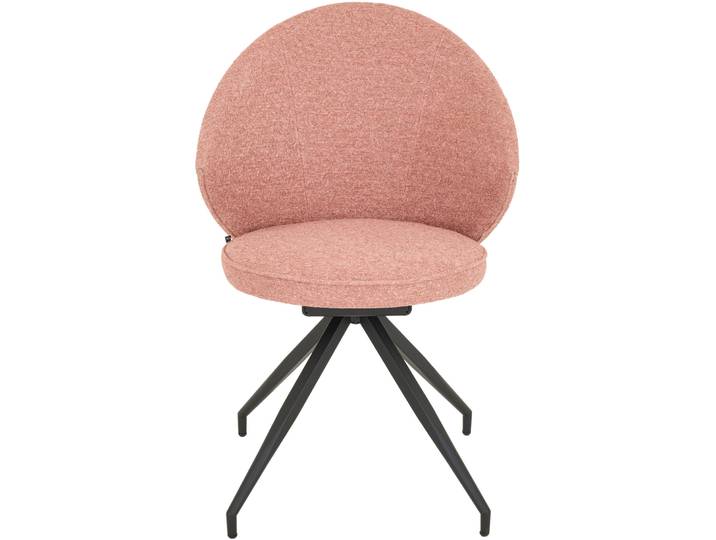 Stuhl Willisau Bosa Stoff rosa drehbar - Schweizer Möbelhersteller