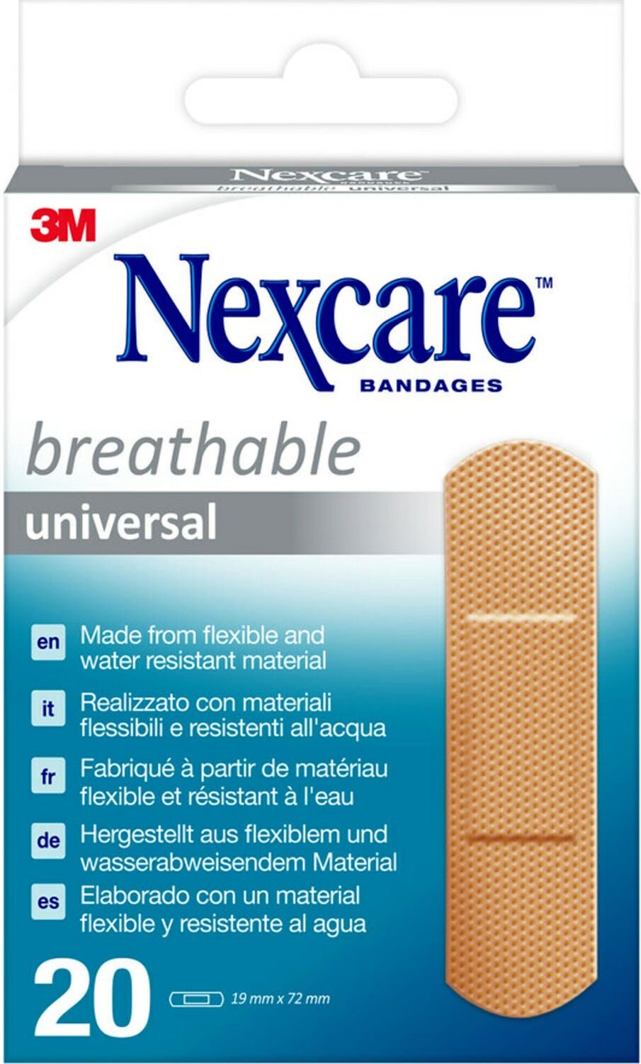 NEXCARE ® Universal tiras protectoras 19x76 mm 20 uds