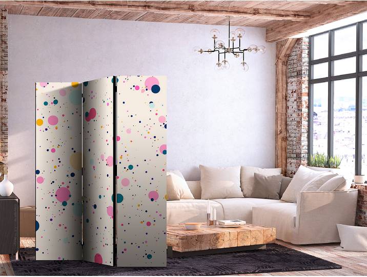 Akustik-Paravent Dots Andere Multicolor 135 x 172cm
