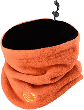 Inspire Curations Winter Fleece Neck Gaiter Thermal Ski Face Cover & Windproof Outdoor Mask orange