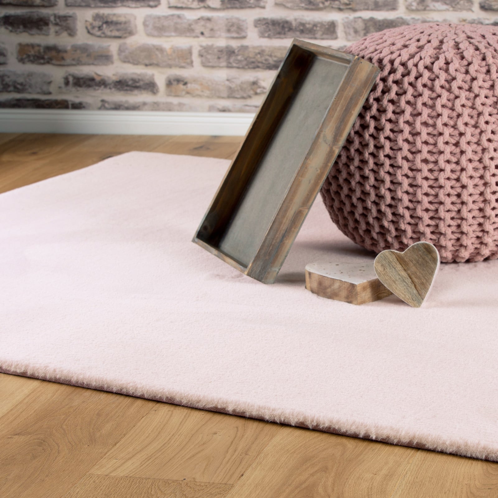 home24 My Cha Cha dierenvel kleed roze, 60 x 110 cm