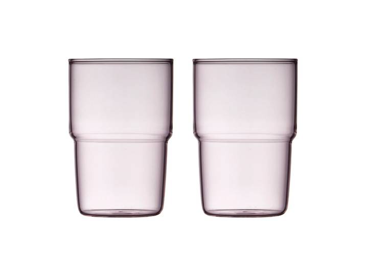 Lyngby Glas Verre Torino 40 cl, lot de 2 Pink
