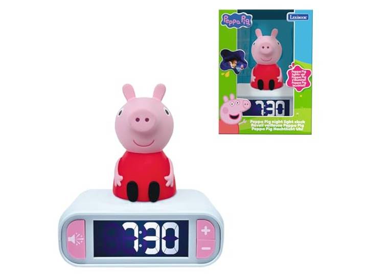 Lexibook, Peppa Pig, Nachtlicht-Wecker, RL800PP