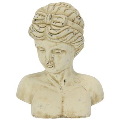 Dekofigur I.GE.A. "Antik-Büste", beige (creme), B:23cm H:30cm, Keramik, Dekofiguren