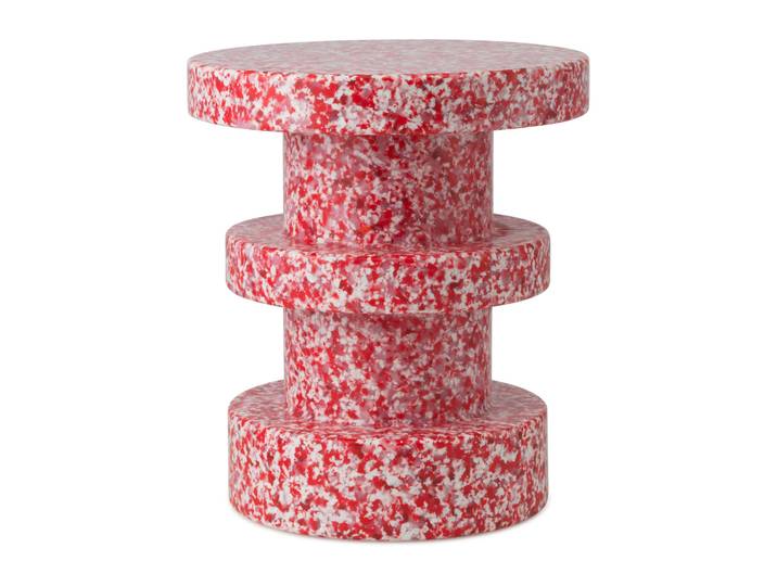 Normann Copenhagen Tabouret Bit Stack Rouge
