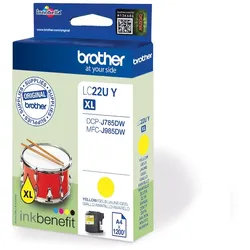 Brother LC-22UY / LC-22UYBP Tinte gelb