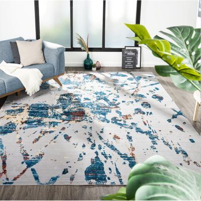 KALATY Reserve Blue Modern Abstract Area Rug