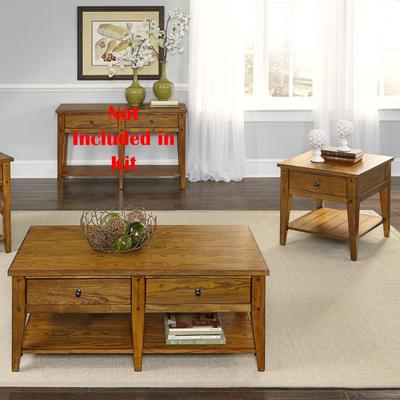 Liberty Furniture Lake House Oak 3 Piece Set Cocktail Table, 2 End Tables - Cocktail Table, 2 End Tables