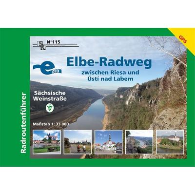 Elbe-Radweg zwischen Riesa und Ustí nad Labem - Sächsische Weinstraße 1 : 33 000, Karte von , Sachsen Kartographie, 978-3-86843-115-5
