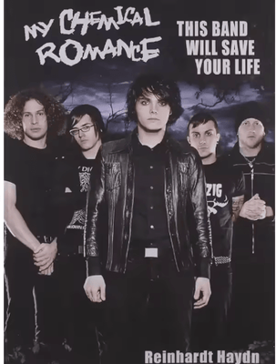 Inspire Picks My Chemical Romance Canvas Poster MCR Rock Band Wall Art For Emo Music Room Decor 9 20x30cm Unframed