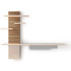 Massivholz »Lugano« Panelelement 123 43x123x3 cm