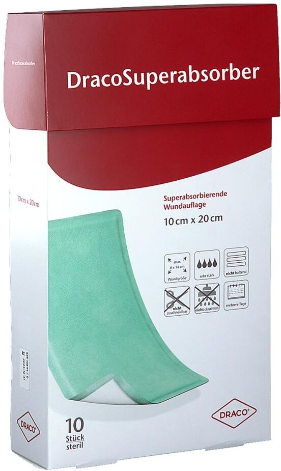 Dracosuperabsorber 10x20 Cm Wundauflage