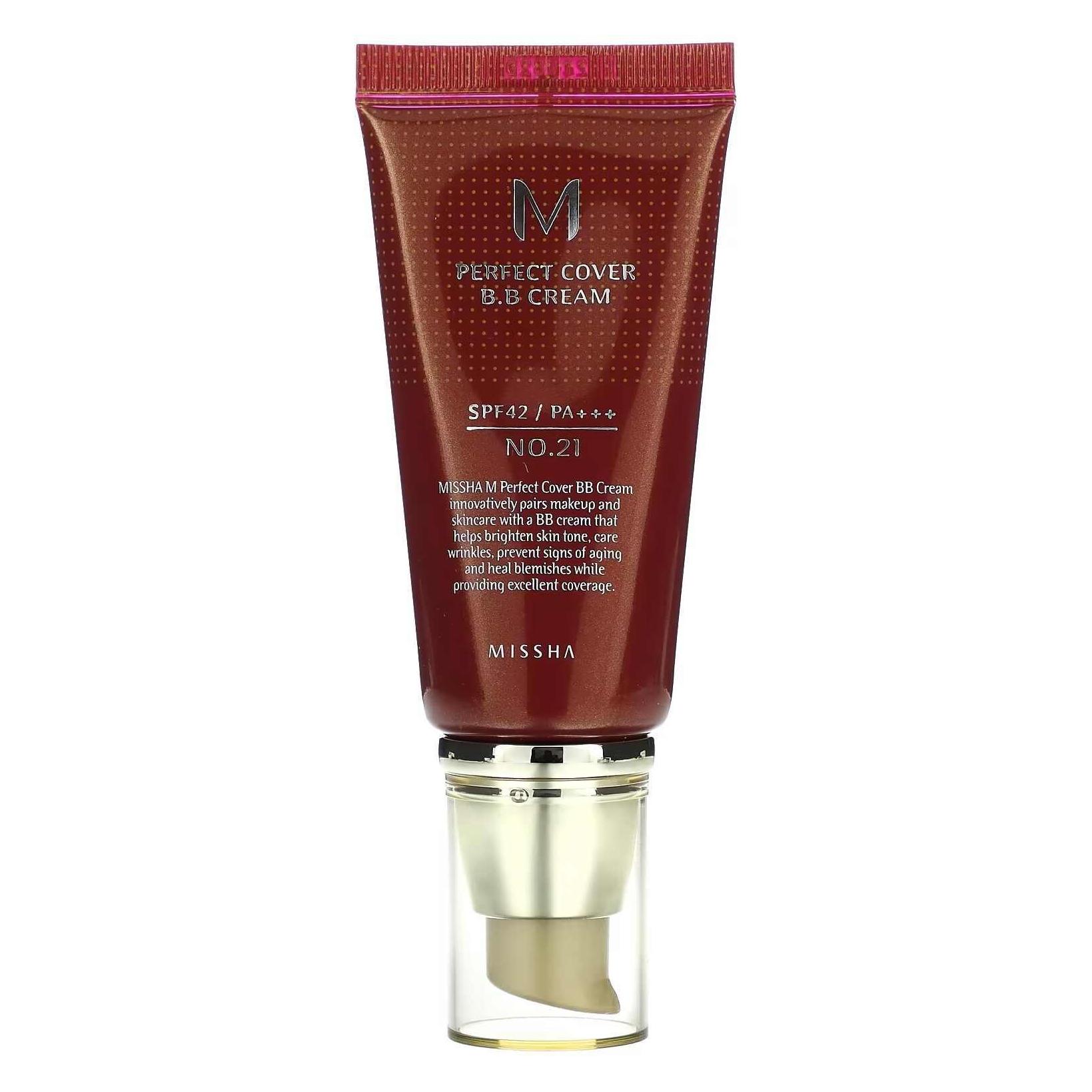 Missha Perfect Cover (21, Beige, Helles Beige, Light Beige, 50 ml) (8806185793117)